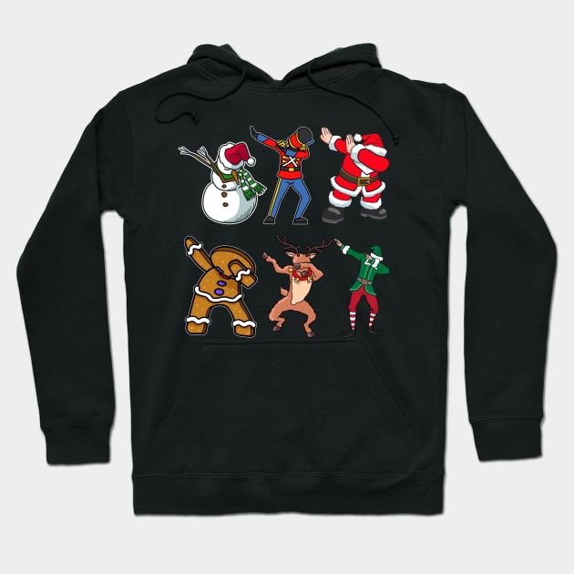 Christmas Dabbing Crew Hoodie by SolarFlare